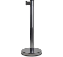 Стойка ограждения RUSBARRIER с лентой 2 м BSLN-326332 CHROME black