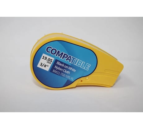 Лента Русмарк BM21-750-595-YL, 19.05мм/6.4м винил, черная на желтом BMP21 Plus , BMP210 Китай RM142811