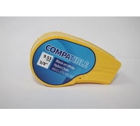 Лента Русмарк B M21-375-595-WT, 9.53мм/6.4м винил, черная на белом BMP21 Plus , Китай RM142800-21