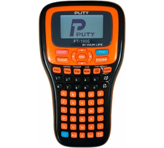Принтер для печати наклеек Puty PT-100E ручной кириллица/латиница 408573