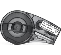 Картридж Vell M210-375-C-342-WT (18мм х 2.1м, термоусадочная трубка, черный на белом) 1376431