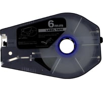 Лента Формат СТ STPT-1106S Эконом самоклеющаяся пленочная в кассетах, 6ммх30м, серебристая STPT-1106S