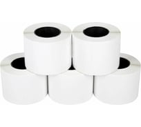 Этикетка ОФИСМАГ ТермоЭко 58х40 мм, 700 этикеток в ролике, КОМПЛЕКТ 5 шт., УДАЛЯЕМЫЙ КЛЕЙ, светостойкость до 2 месяцев, 880962