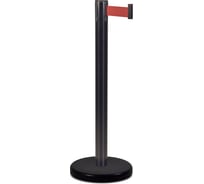 Стойка ограждения Rusbarrier с лентой 4,5 м BSLN-X87635 BLACK red