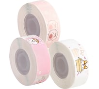 Комплект этикеток для термопринтера Solution Print 3 рулона, 14х40, 480 шт., дизайн Питомцы 1 (кролик, свинка, собачка) 330911