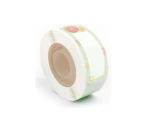 Этикетка для термопринтера Solution Print D30, размер 12х40, 160 шт., дизайн апельсин 330906