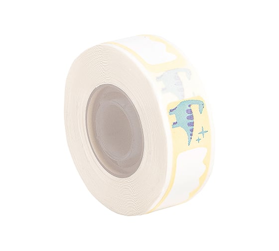 Этикетка для термопринтера Solution Print D30, размер 12х40, 160 шт., дизайн Динозавр Диплодок 330908 1