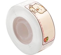 Этикетка для термопринтера Solution Print D30, размер 12х40, 160 шт., дизайн Кот и клубника 330914