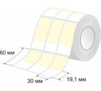 Этикетка для кабеля и провода SOFMIX СЛМ.ТТ.30.60 3000 шт. рул 101687