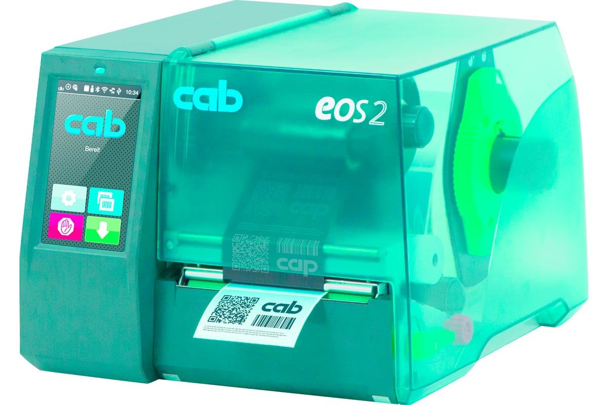Термотрансферный принтер CAB EOS2/200 для печати этикеток, кабельных ...