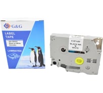 Картридж ленточный G&G GG-TZE221 черный на белом 9x8 для Brother 1010/1280/1280VP/2700VP 2073223