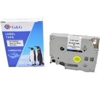 Картридж ленточный G&G GG-TZES221 черный на белом 9x8 для Brother 1010/1280/1280VP/2700VP 2073250
