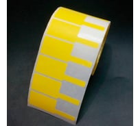 Этикетка для кабеля и провода SOFMIX желтая 24мм*70мм 500шт/рулон 00000000678