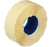 Этикет-лента ООО Комус 22х12мм белая волна сильный клей каучук 1500шт/рул,12рул/уп 843949