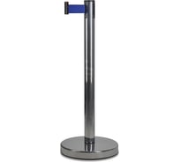 Стойка ограждения RUSBARRIER с лентой 3 м BSLN-326333 CHROME blue