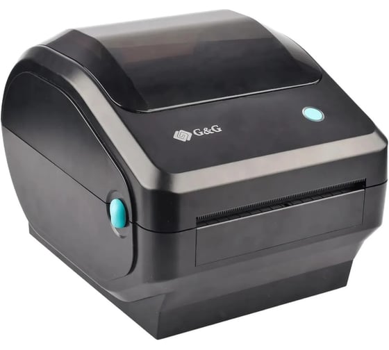 Термопринтер G&G GG-D410 203dpi 152мм/с/USB для печ.накл. черный2068703