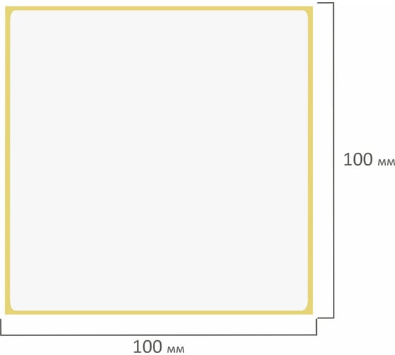 Этикетка ОФИСМАГ ТермоЭко (100x100 мм), 500 этикеток в ролике, светостойкость до 2 месяцев 115620