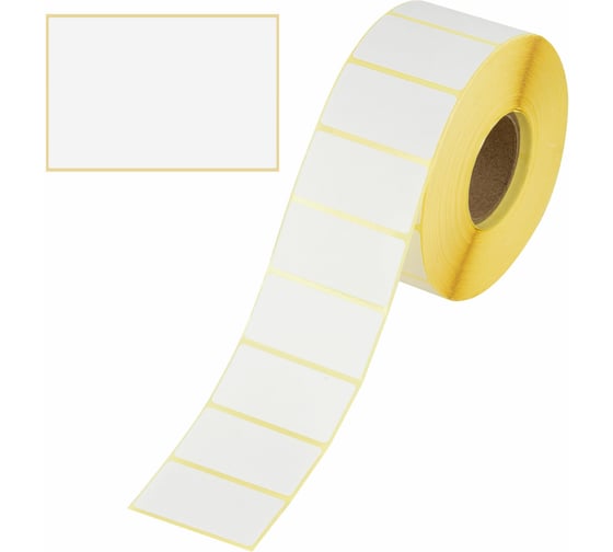 Этикетка ТермоЭко ОФИСМАГ (47x26 мм), 2000 этикеток в ролике, светостойкость до 2 месяцев, 122304 1