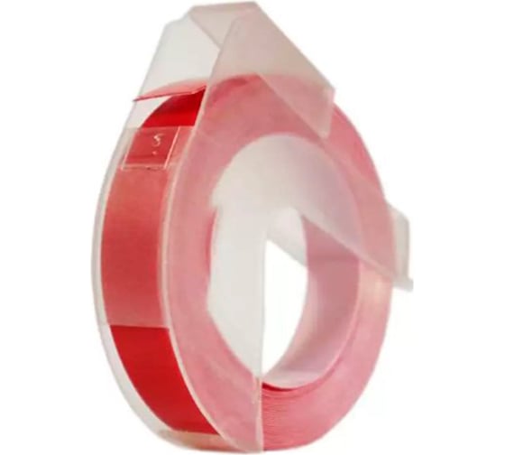 Лента Vell 5238-02 (9 мм x 3 м, красная) для Alpha и Dymo Omega (1 шт.) 355879 1