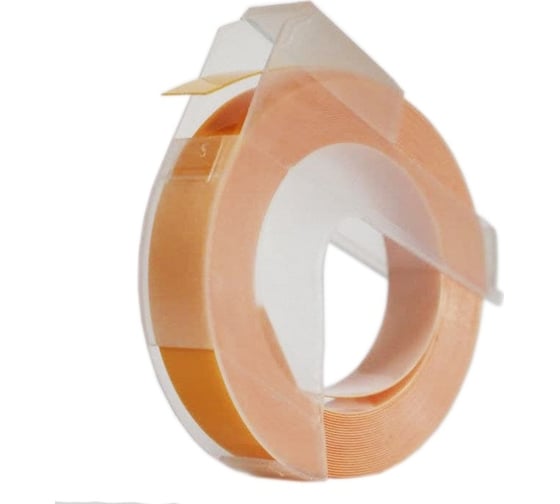 Лента Vell 5238-07 (9 мм x 3 м, оранжевая) для Alpha и Dymo Omega (1 шт.) 355882