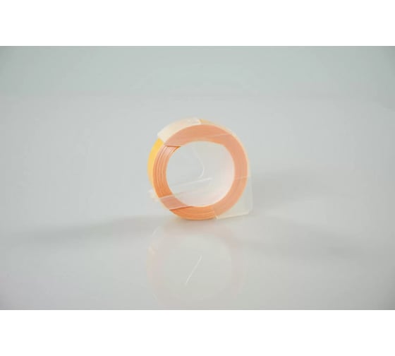 Лента Vell 5238-07 (9 мм x 3 м, оранжевая) для Alpha и Dymo Omega (1 шт.) 355882