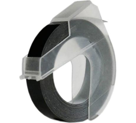 Лента Vell 5238-09 (9 мм x 3 м, черная) для Alpha и Dymo Omega (1 шт.) 355883