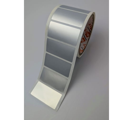 Этикетка Формат СТ серебристый полиэстер 75x50мм, 1шт./ряд, 1тыс.шт./упак. ФСТ-6879-7550-1-1 1