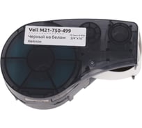 Картридж Vell M21-750-499 (19.1 мм, 4.87 м, нейлон, черный на белом, VL110895) 375069