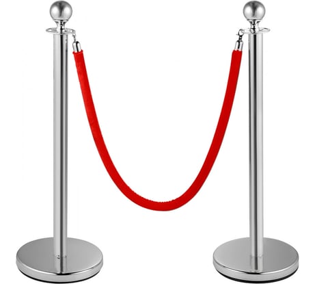 Стойка с вельветовой лентой SL-5 (red/silver) Turbosky 708