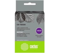 Картридж ленточный Cactus CS-TZE325 белый на черном 9x8 TZE-325 для Brother 1010/1280/1280VP/2700VP 2098020