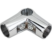 Соединитель 3-х труб Tech-Krep угловой хром (4 шт) - пакет /Zitar 156888