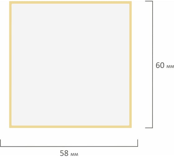 Этикетка ОФИСМАГ ТермоЭко (58x60 мм), 3000 этикеток в ролике, светостойкость до 2 месяцев, 129998