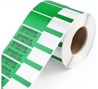 Этикетка для кабеля и провода SOFMIX зелёная, 80мм*40мм, 500шт/рулон, вт40 00000000579