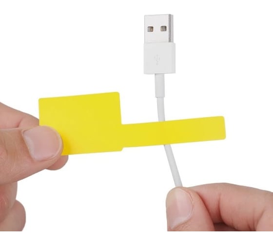 Этикетка для кабеля и провода SOFMIX жёлтая, 80мм*40мм, 500шт/рулон, вт40 00000000580 1