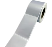 Этикетка МАРКЕРПРОМ LAB-T-50x80-816-1-0,25(40) серебристый полиэстер стойкий матовый с усил. клеем, 50х80мм, в рулоне 250шт, втулка 40мм (совместима NPT-50х80) mpr02170