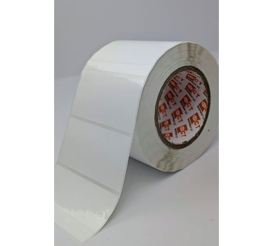 Этикетка в рулоне для ТТ печати Формат СТ 100х50мм, полипропилен белый с усиленным каучуковым адгезивом, 1шт/ряд, 1тыс шт ST41544-10050-1-1 1