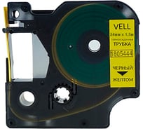 Термоусадочная трубка  VL-D-1805444 (O 16 мм, 24 мм x 1,5 м, черный на желтом) {-1805444} Vell 1355931