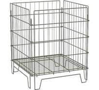 Корзина разборная ЮНИТРЕЙД с регулируемым дном без ц/д 620х620х800мм, о., 04.02.004.01.00.0001.00