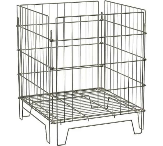 Корзина разборная ЮНИТРЕЙД с регулируемым дном без ц/д 620х620х800мм, о., 04.02.004.01.00.0001.00