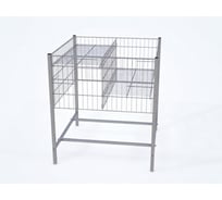 Манеж для распродаж с регулируемым дном Юнитрейд 800х800х800мм, о.+9006, 04.07.004.01.17.9006.14