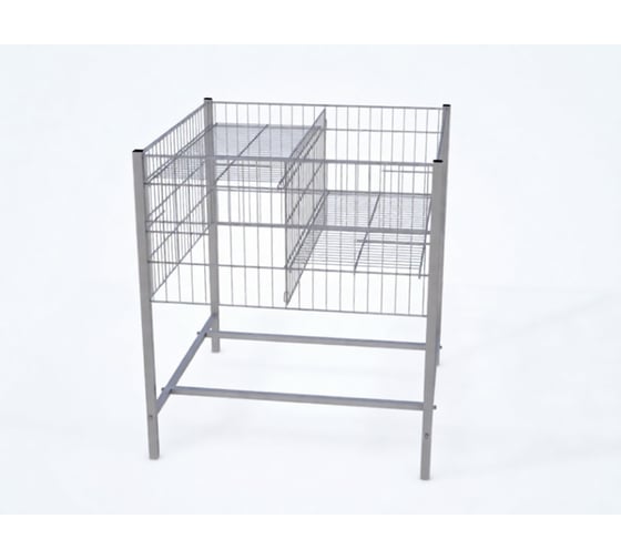 Манеж для распродаж с регулируемым дном Юнитрейд 800х800х800мм, о.+9006, 04.07.004.01.17.9006.14