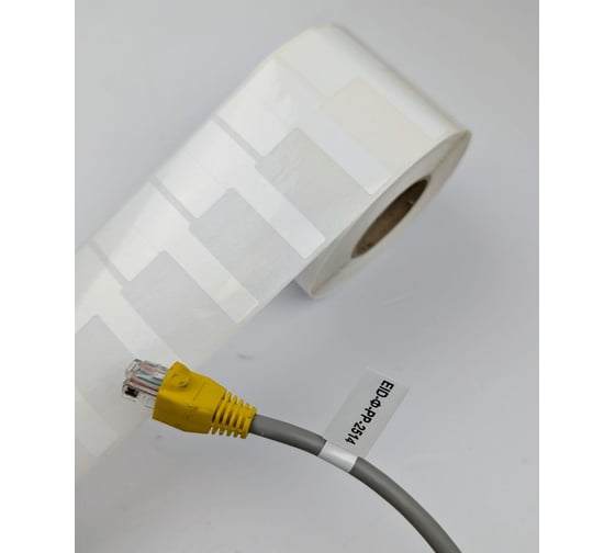 Складной флажок в рулоне для ТТ печати Формат СТ 60х28мм, для постоянной маркировки, 1 шт./ряд., 1тыс./упак ФРТ-41544-6028-1-D40 1