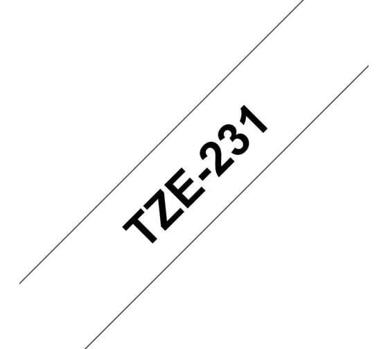 Ламинированная наклейка Brother TZE231