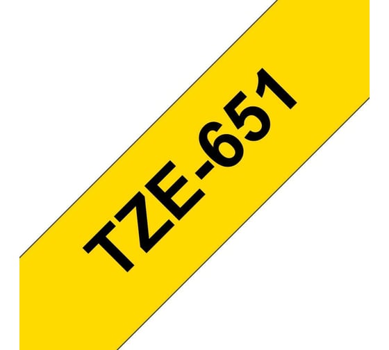 Ламинированная наклейка Brother TZE651
