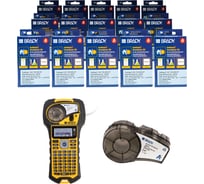 Картриджи BRADY M21-750-595-WT набор 15 шт. (винил), принтер M210 с картриджем brdz428