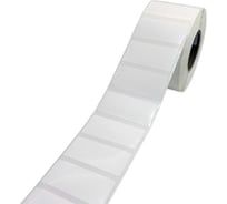 Этикетка МАРКЕРПРОМ LAB-T-50x25-101-1-1,1(40) белый полиэстер глянцевый с усил. клеем, 50х25 мм, в рулоне 1100 шт., втулка 40 мм (совместима с NPP-50x25) mpr02194