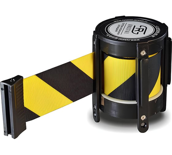 Кассета с вытяжной RUSBARRIER 3-метровой черно-желтой лентой KVL-03 black/yellow