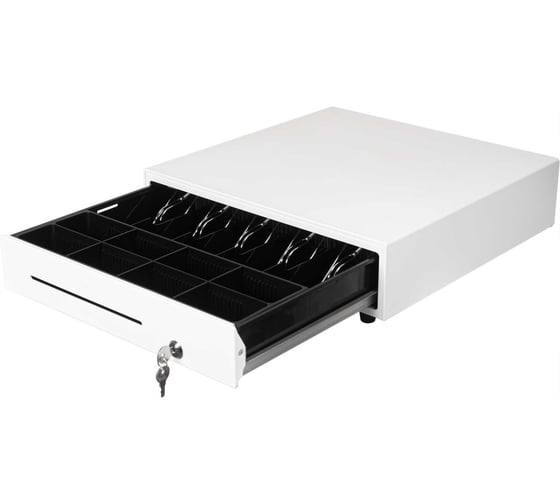 Денежный ящик МЕХЭЛЕКТРО-М H415 с открыванием Push-On белый