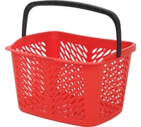 Корзина покупательская reklime, 20 л, красная, ручка черная БП-00005197