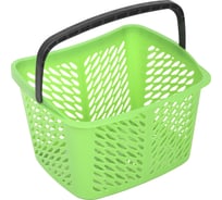 Покупательская корзина Reklime B20C.ECO, зеленая, ручка черная БП-00005198